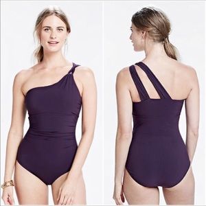 Land’s End Shape & Enhance One Shoulder One-Piece